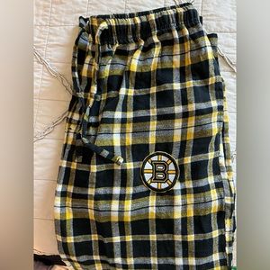 Boston Bruins Plaid PJ Pants